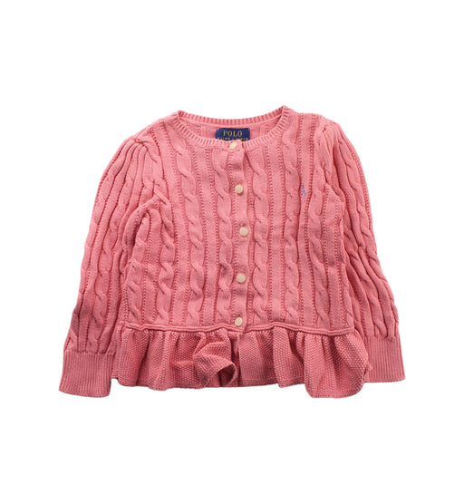 A Pink Cardigans from Polo Ralph Lauren in size 3T for girl. (Front View)