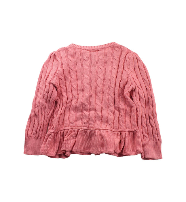 A Pink Cardigans from Polo Ralph Lauren in size 3T for girl. (Back View)