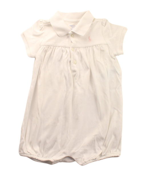 A White Short Sleeve Rompers from Ralph Lauren in size 2T for girl. (Front View)