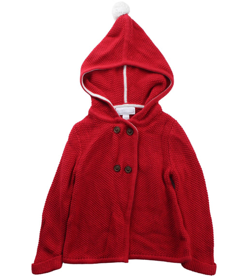 A Red Coats from The Little White Company in size 6-12M for neutral. (Front View)