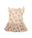 A White Short Sleeve Dresses from Momonittu in size 4T for girl. (Front View)