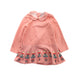 A Peach Long Sleeve Dresses from Momonittu in size 4T for girl. (Front View)