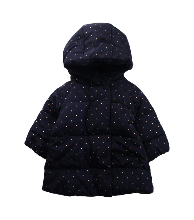 A Blue Puffer/Quilted Coats & Outerwear from Jacadi in size 6-12M for girl. (Front View)