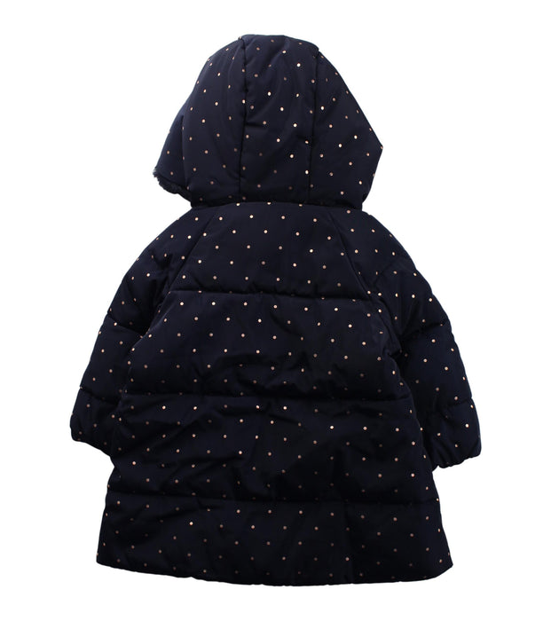 A Blue Puffer/Quilted Coats & Outerwear from Jacadi in size 6-12M for girl. (Back View)