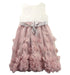 A Pink Sleeveless Dresses from Monsoon in size 2T for girl. (Front View)