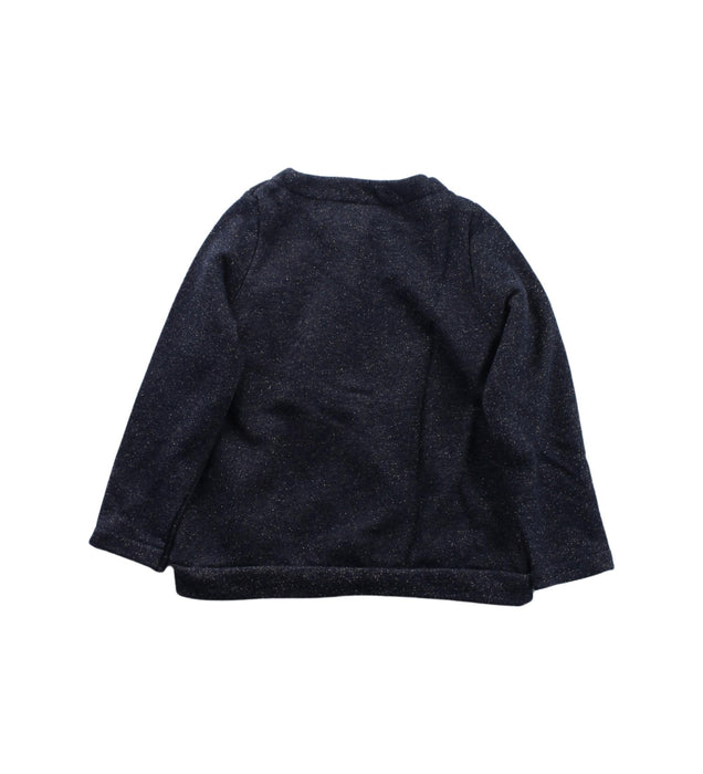 A Blue Cardigans from Petit Bateau in size 2T for boy. (Back View)