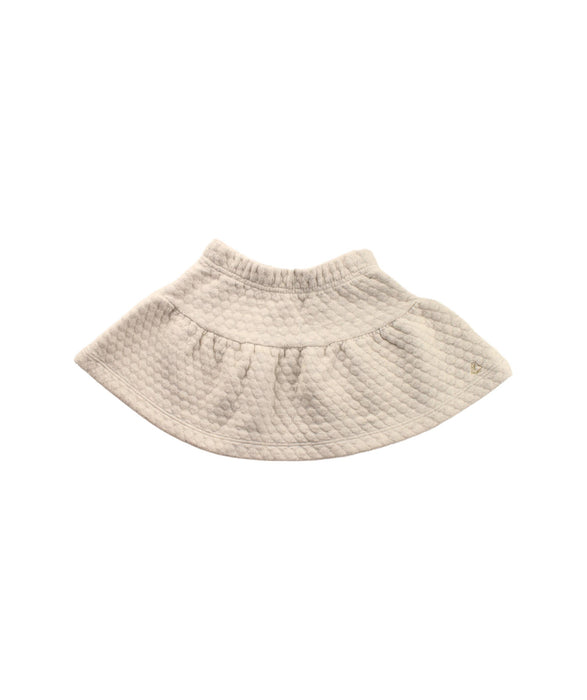 A White Short Skirts from Petit Bateau in size 4T for girl. (Front View)