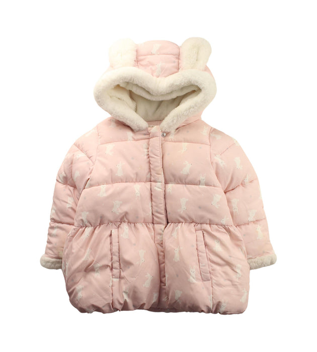 A Pink Puffer/Quilted Coats & Outerwear from Happyland in size 2T for girl. (Front View)