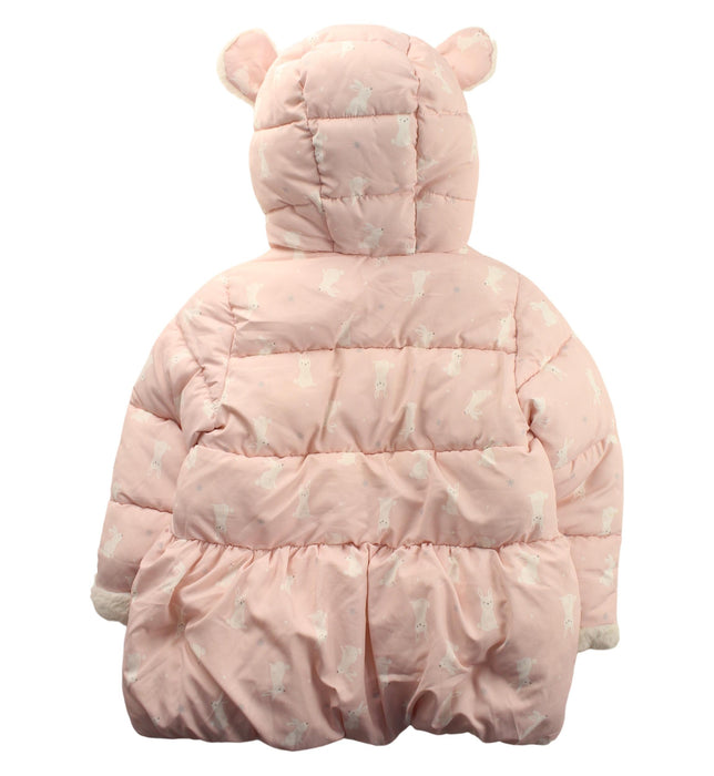A Pink Puffer/Quilted Coats & Outerwear from Happyland in size 2T for girl. (Back View)