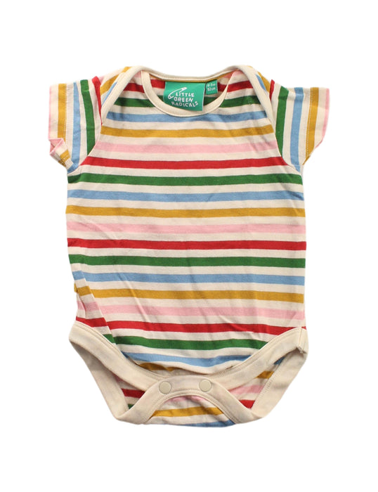 A Multicolour Short Sleeve Bodysuits from Little Green Radicals in size 0-3M for boy. (Front View)