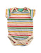 A Multicolour Short Sleeve Bodysuits from Little Green Radicals in size 0-3M for boy. (Front View)