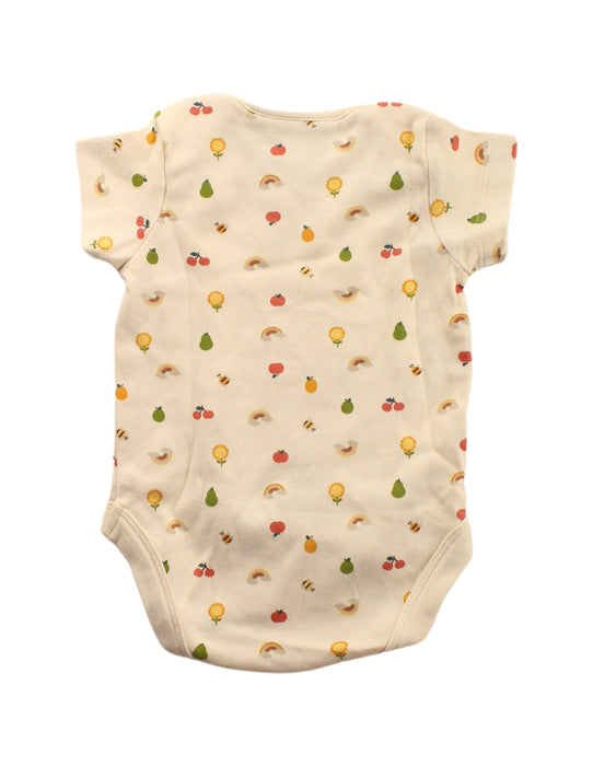 A Ivory Short Sleeve Bodysuits from Little Green Radicals in size 0-3M for neutral. (Back View)