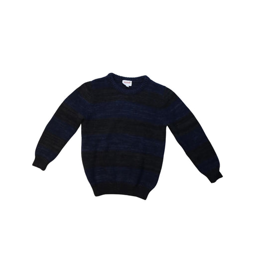 A Navy Knit Sweaters from Seed in size 5T for boy. (Front View)