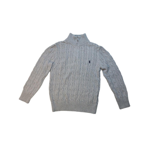 A Grey Knit Sweaters from Polo Ralph Lauren in size 8Y for boy. (Front View)