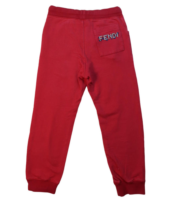 A Red Sweatpants from Fendi in size 6T for boy. (Back View)