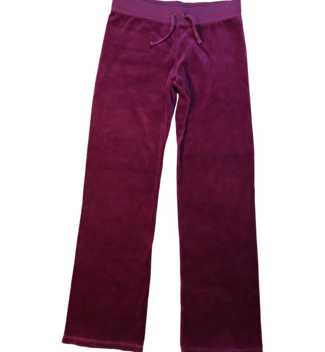 A Purple Sweatpants from Juicy Couture in size 8Y for girl. (Front View)