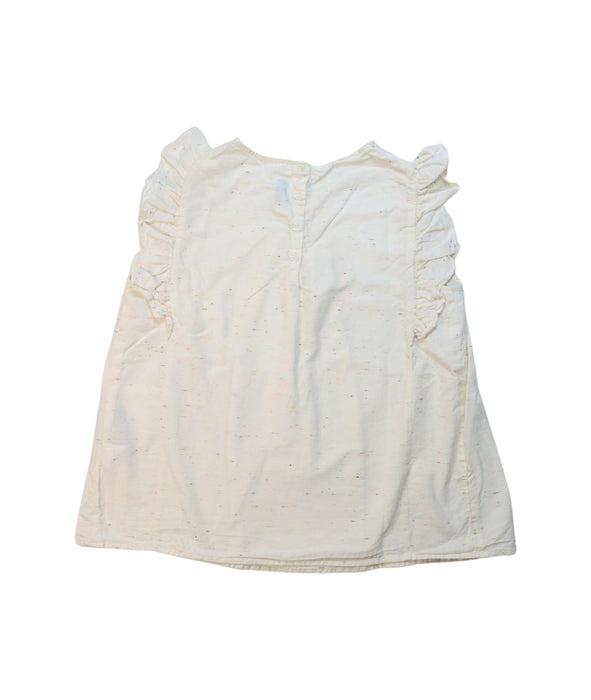 A White Sleeveless Tops from Bonpoint in size 14Y for girl. (Back View)