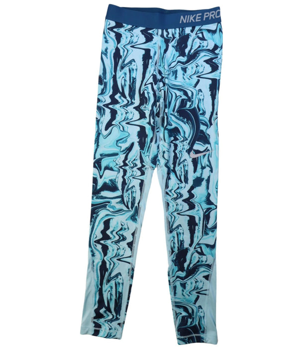 A Blue Active Pants from Nike in size 11Y for girl. (Front View)