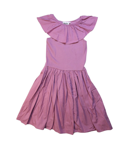 A Pink Sleeveless Dresses from Molo in size 11Y for girl. (Front View)