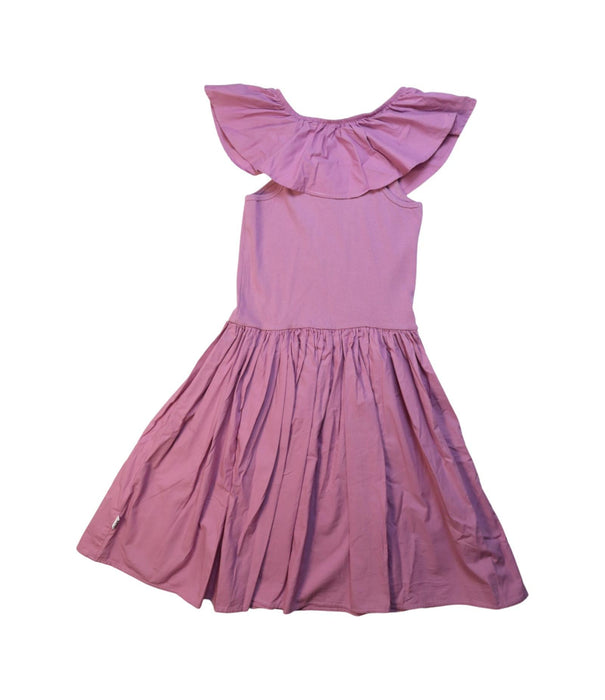 A Pink Sleeveless Dresses from Molo in size 11Y for girl. (Back View)