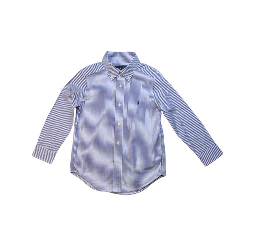 A Blue Long Sleeve Shirts from Ralph Lauren in size 4T for boy. (Front View)