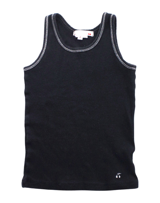 A Black Sleeveless T Shirts from Bonpoint in size 4T for boy. (Front View)