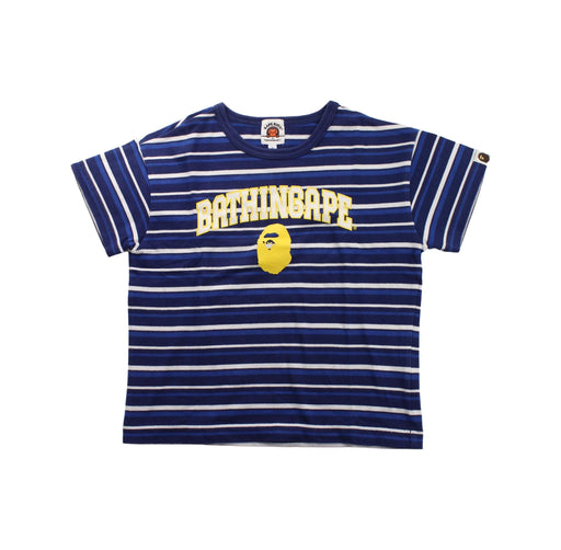 A Blue Short Sleeve T Shirts from BAPE KIDS in size 4T for boy. (Front View)