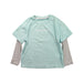 A Green Long Sleeve T Shirts from Moody Tiger in size 4T for girl. (Front View)