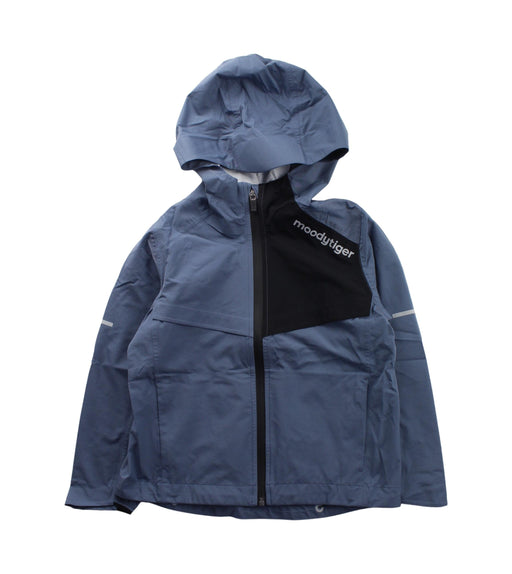 A Blue Lightweight Jackets from Moody Tiger in size 4T for boy. (Front View)