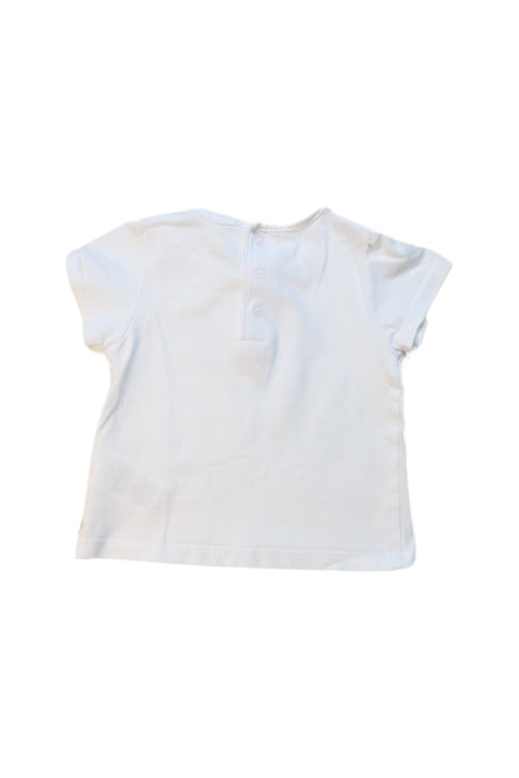 A White Short Sleeve T Shirts from Carrément Beau in size 6-12M for girl. (Back View)