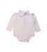 A Pink Long Sleeve Bodysuits from Ralph Lauren in size 6-12M for girl. (Front View)