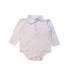 A Pink Long Sleeve Bodysuits from Ralph Lauren in size 6-12M for girl. (Front View)