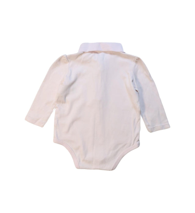 A Pink Long Sleeve Bodysuits from Ralph Lauren in size 6-12M for girl. (Back View)