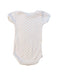 A White Short Sleeve Bodysuits from Petit Bateau in size 3-6M for girl. (Back View)