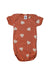 A White Short Sleeve Bodysuits from Petit Bateau in size 3-6M for girl. (Front View)