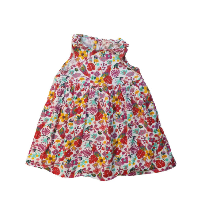 A Multicolour Sleeveless Dresses from DPAM in size 12-18M for girl. (Front View)