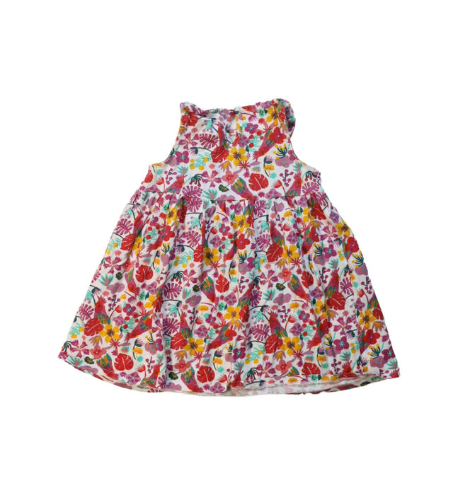 A Multicolour Sleeveless Dresses from DPAM in size 12-18M for girl. (Back View)