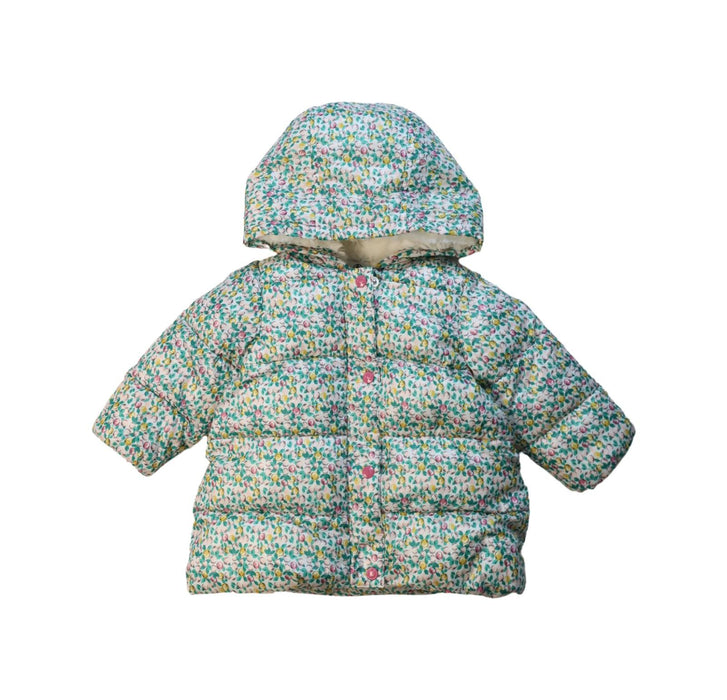 A Multicolour Puffer/Quilted Jackets from Petit Bateau in size 6-12M for girl. (Front View)