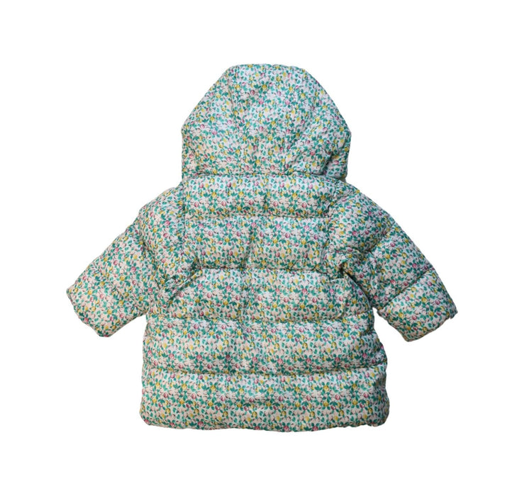 A Multicolour Puffer/Quilted Jackets from Petit Bateau in size 6-12M for girl. (Back View)