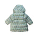 A Multicolour Puffer/Quilted Jackets from Petit Bateau in size 6-12M for girl. (Back View)