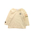 A Ivory Long Sleeve T Shirts from Mides in size 12-18M for boy. (Front View)