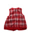 A Red Vests from Chickeeduck in size 6-12M for girl. (Back View)