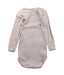 A Beige Long Sleeve Bodysuits from Petit Bateau in size 12-18M for girl. (Back View)