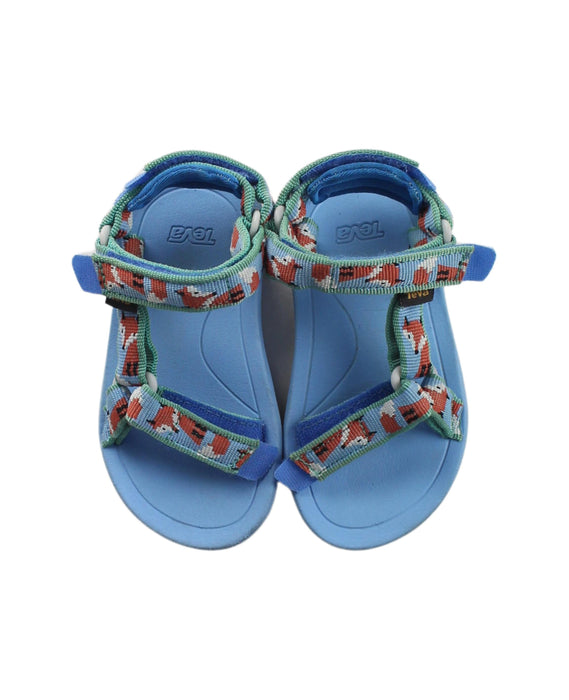 A Blue Sandals from Teva in size 18-24M for boy. (Back View)