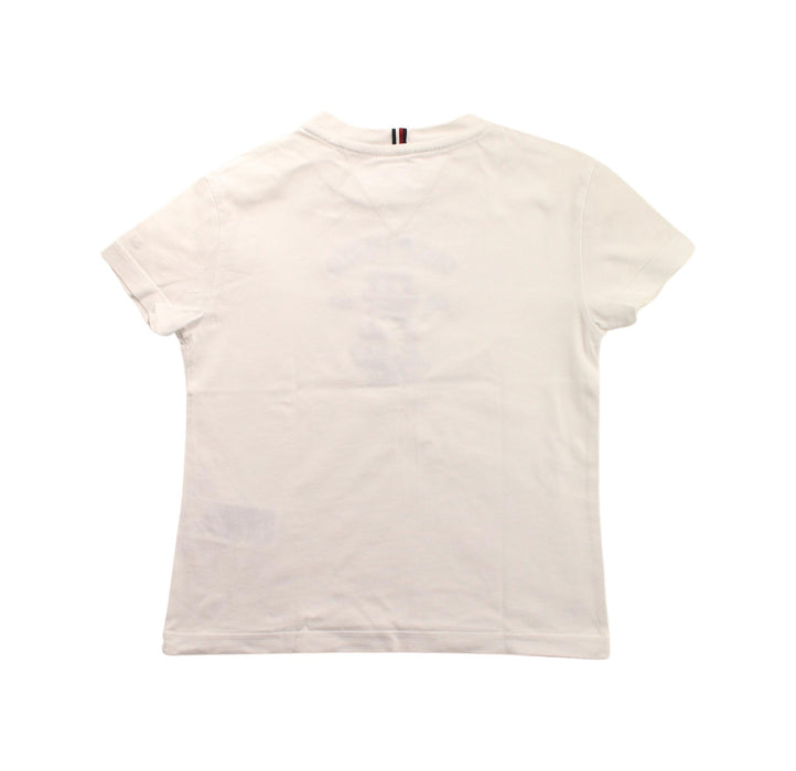 A White Short Sleeve T Shirts from Tommy Hilfiger in size 5T for boy. (Back View)