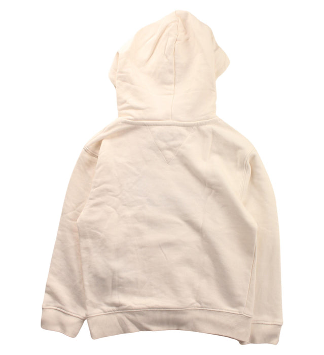 A White Hooded Sweatshirts from Tommy Hilfiger in size 5T for girl. (Back View)