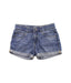 A Blue Shorts from Vertbaudet in size 8Y for girl. (Front View)