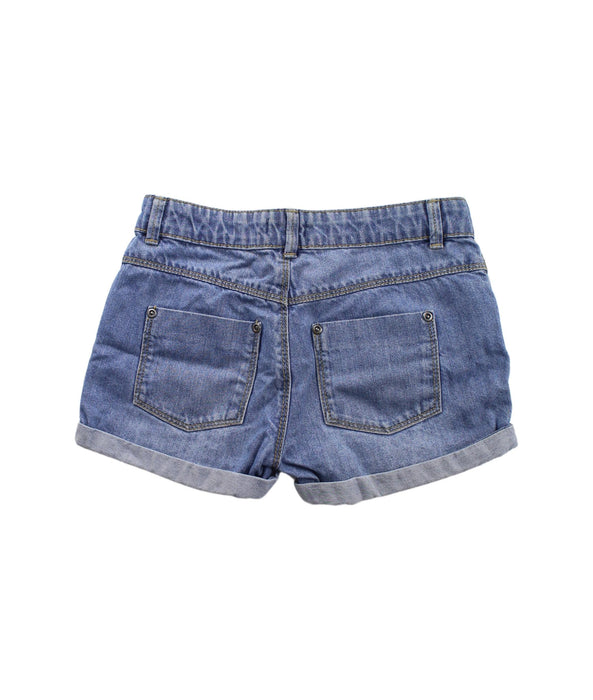 A Blue Shorts from Vertbaudet in size 8Y for girl. (Back View)