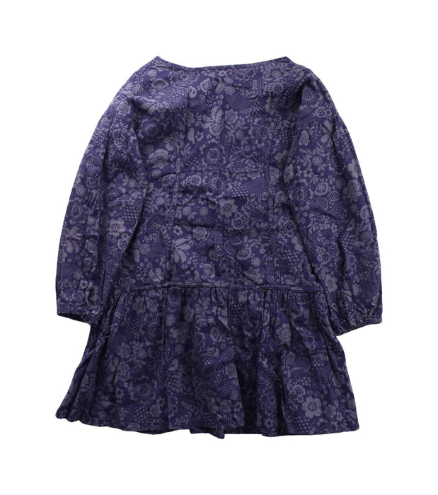 A Purple Long Sleeve Dresses from DPAM in size 6T for girl. (Back View)