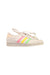 A White Sneakers from Adidas in size 10Y for girl. (Front View)